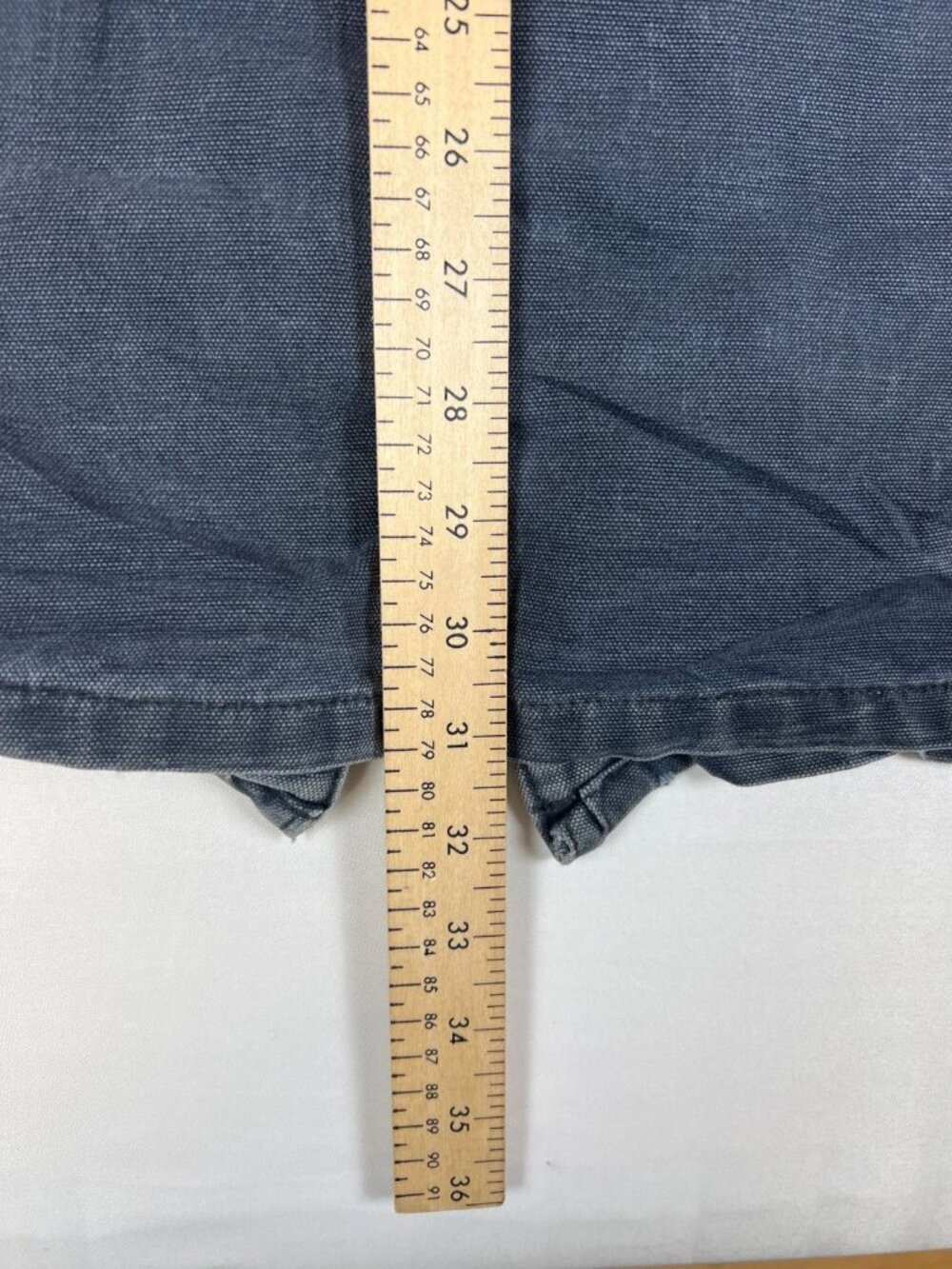 Rare VTG Carhartt CW083 Navy Blue Cape Coat Blanket Lined Duster Jacket XL - Picture 11 of 13